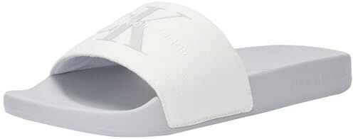 Calvin Klein Women SLIDE MONOGRAM CO bright white oyster mushroom