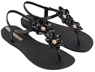 Ipanema Duo FLOWERS FEM Sandal black beige