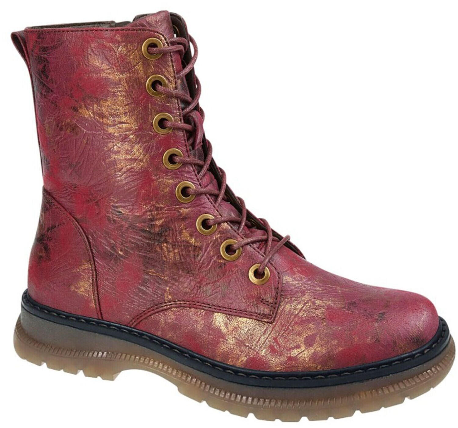 Cipriata Cipriata knee-high eyelets flowers zipper lace memory foam