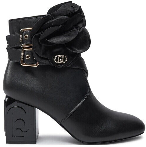 LIU Jo Ankle Boots Stiefeletten SARA 04 black smooth leather