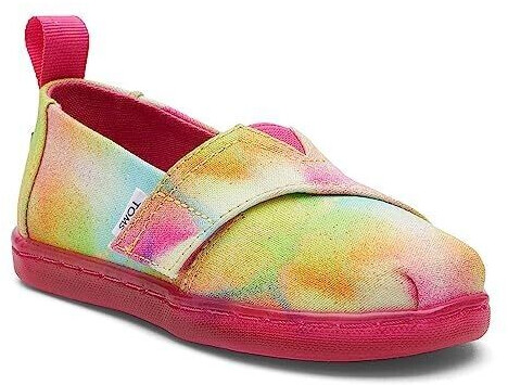 TOMS Shoes Classic Alpargata Flat Slipper Mango Botanical Sunrise Print