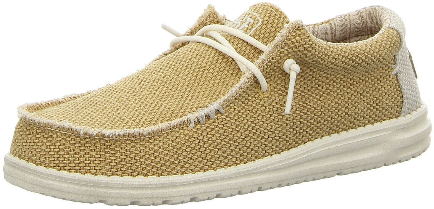 Dude Wally Braided Half Shoe yellow