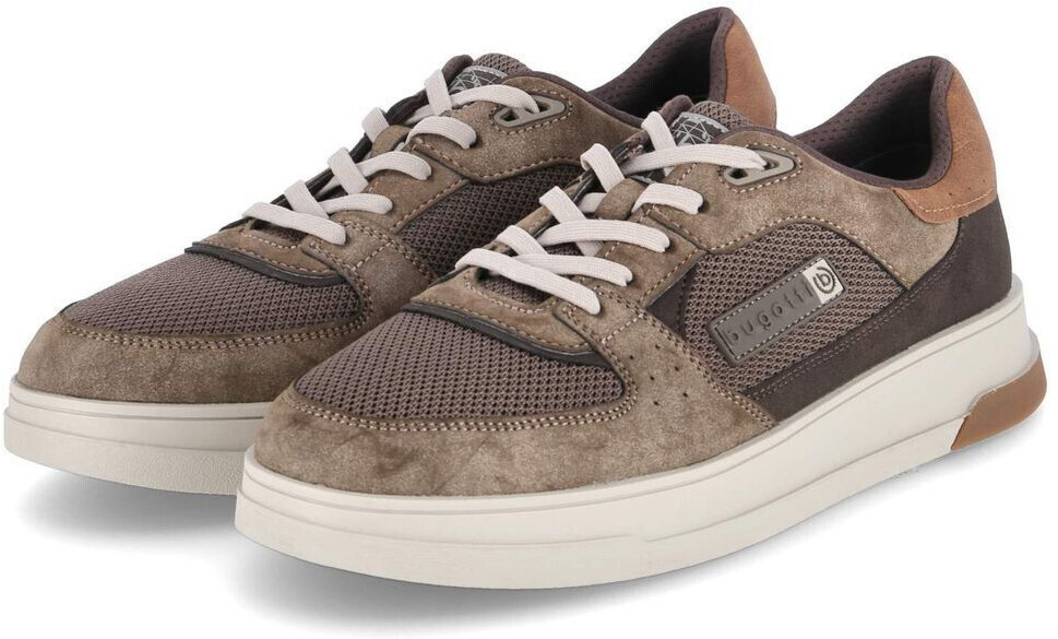 Bugatti Sporty Half Shoes Lace-up Shoes brown textile-synthetic mix