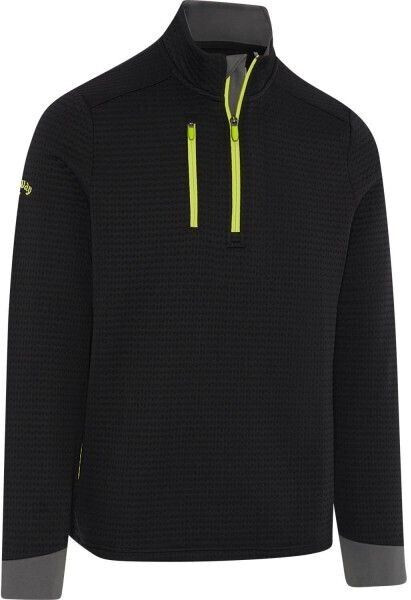 Callaway Layer Midweight Textured Fleece 14-Zip blackgrey