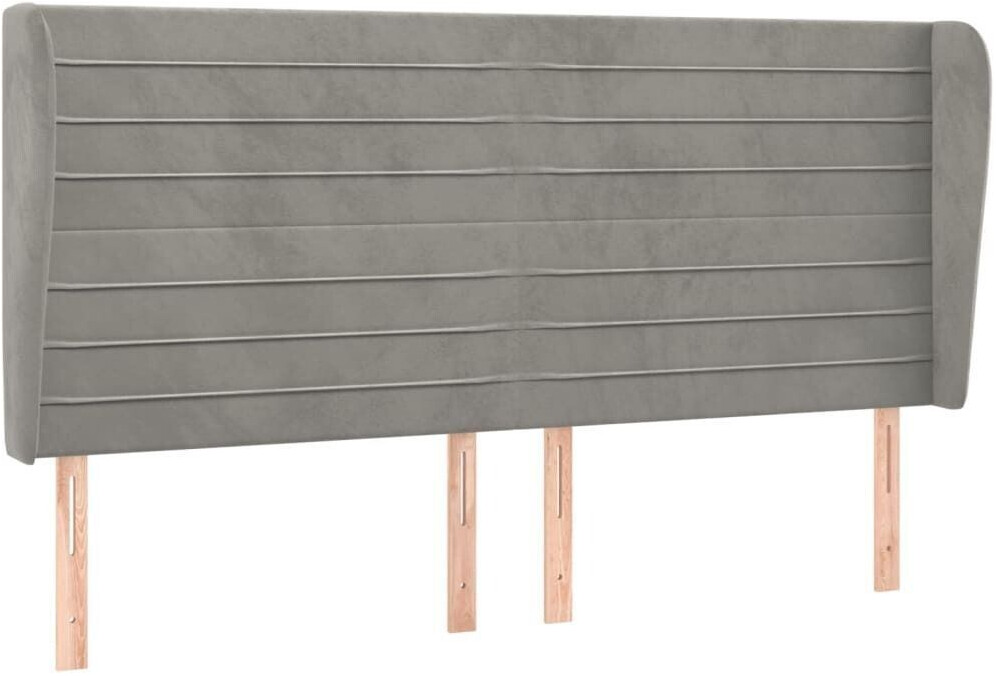 vidaXL Headboard with ears 203x23x118/128cm velvet (3118162)