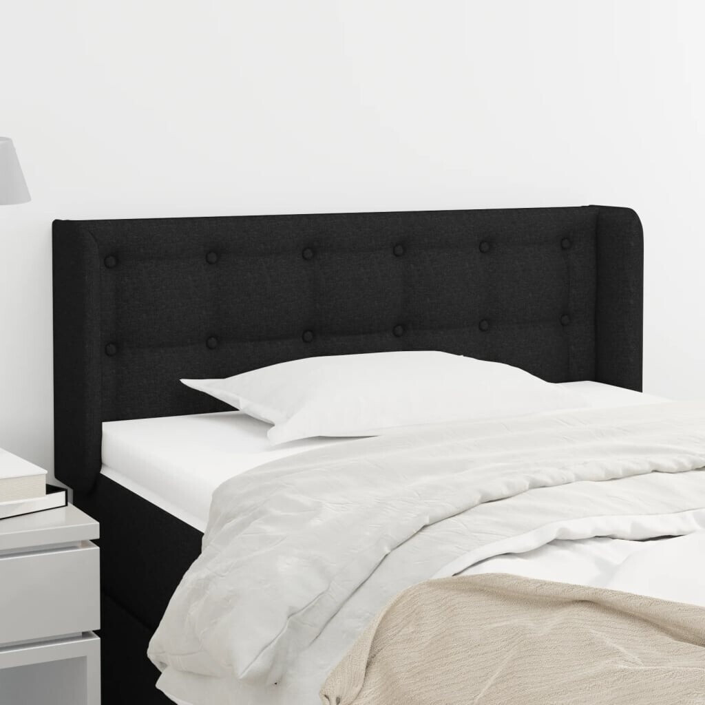 vidaXL Headboard with ears 93x16x118/128cm fabric (3119999)