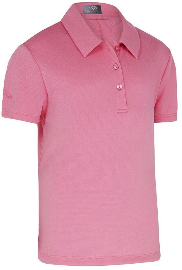 Callaway Youth Micro Hex Swing Tech Pink Sunset L Polo-Shirt