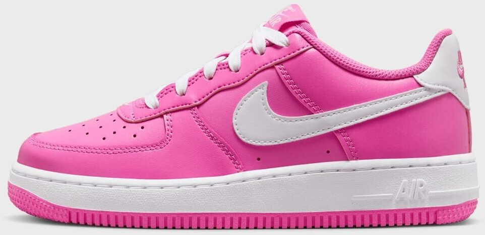 Nike air force 1 junior pink tick sales