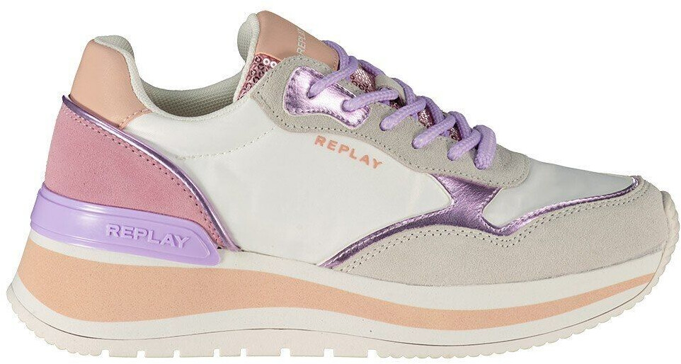 Replay Mennet Nylon Trainers pink