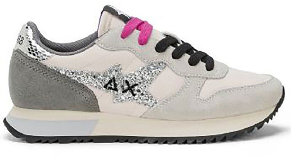 Sun 68 Stargirl Glitter Logo Trainers grey
