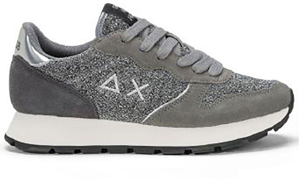 Sun 68 Ally Glitter Textile Trainers grey