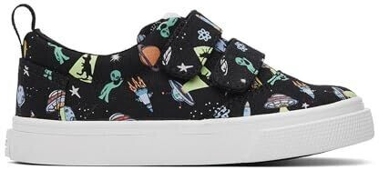 TOMS Shoes Fenix Double Strap Sneaker black glows the dark