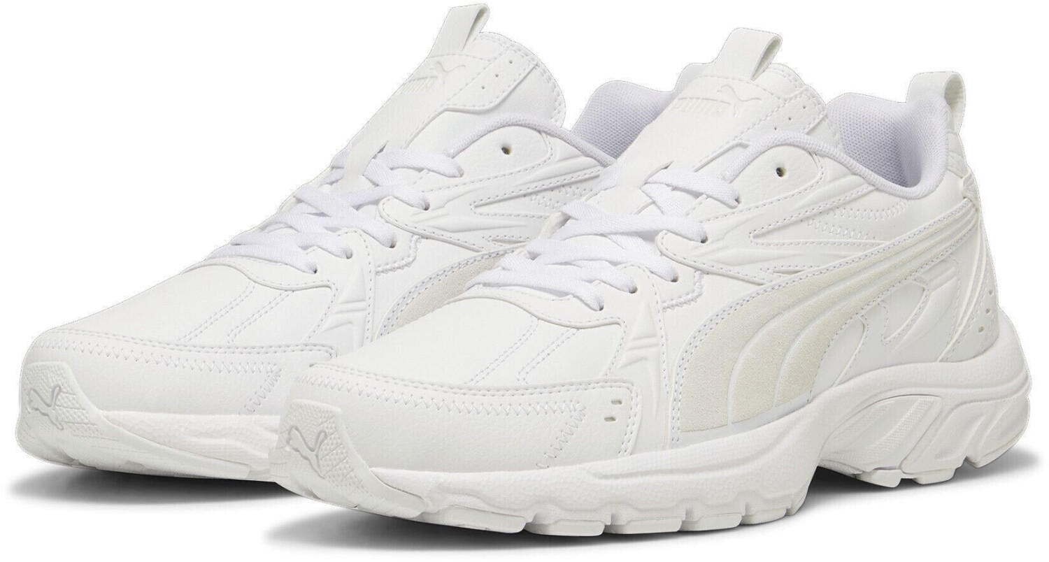 Puma Milenio Tech Leather Sneakers Glacial Gray White