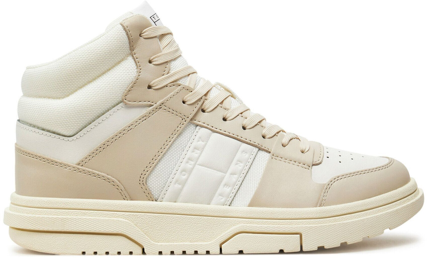 Tommy Hilfiger The Brooklyn Mid Top Sneakers Écru