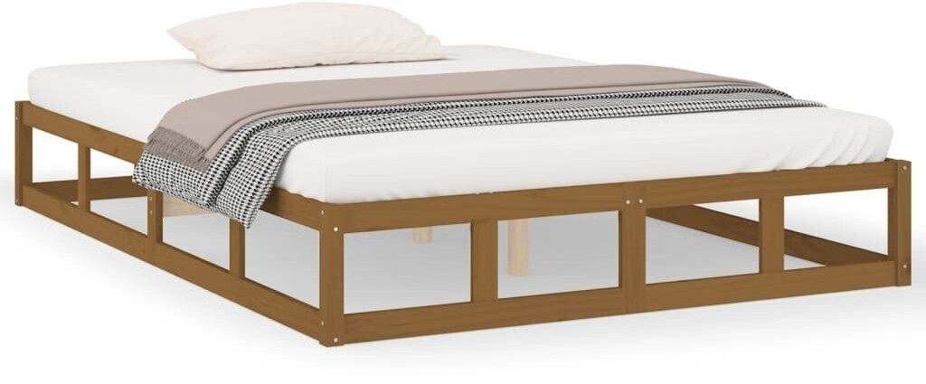 vidaXL Solid wood bed 150x200cm (820804)