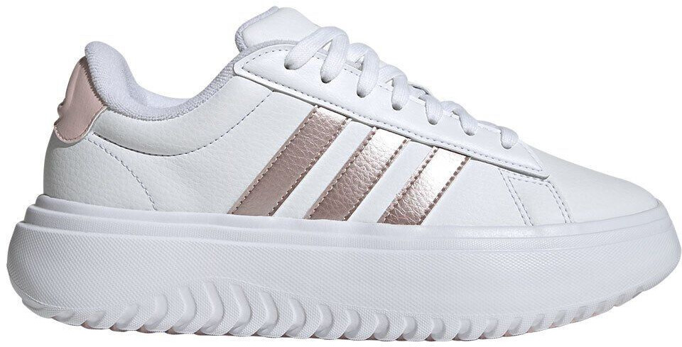 Adidas Grand Court Platform Trainers white