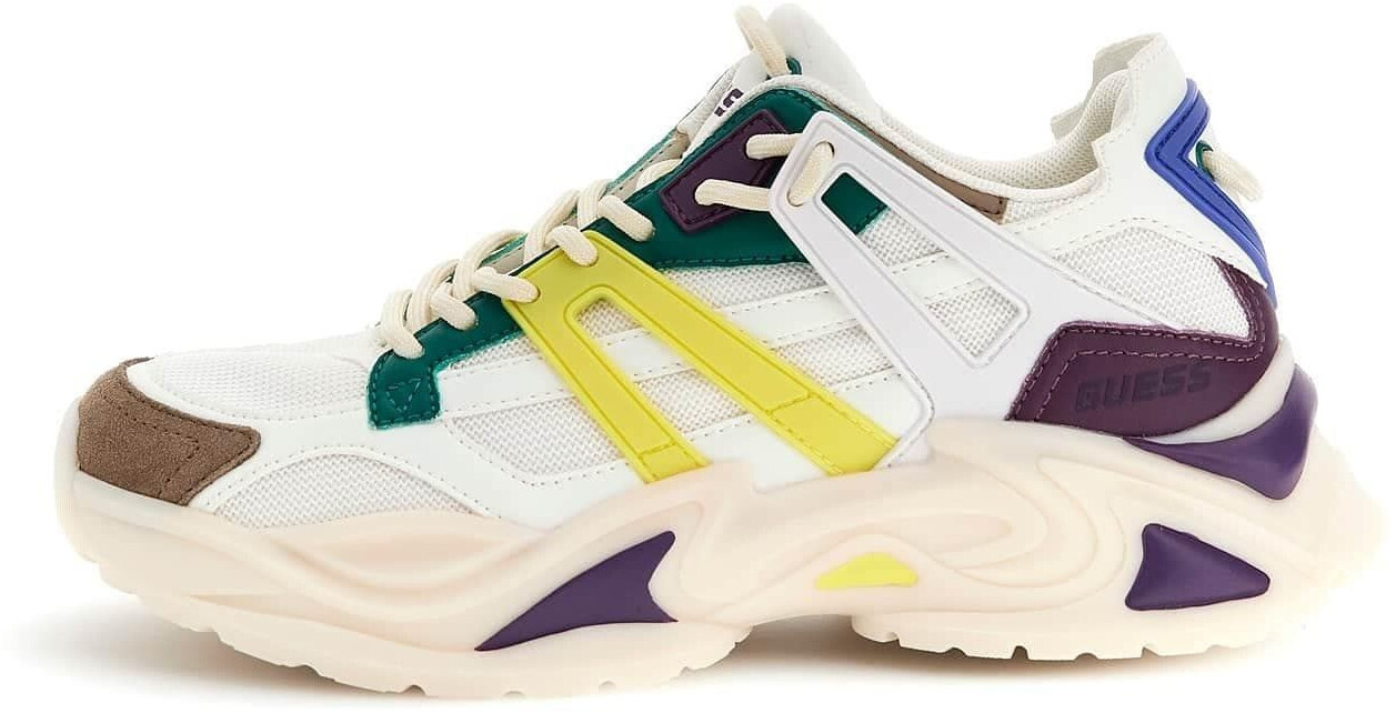 Guess Sneaker low 'Runner Belluno' blue brown yellow green white