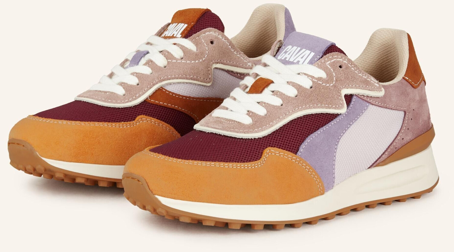 Caval Sneaker WAVE dark orange pink lilac