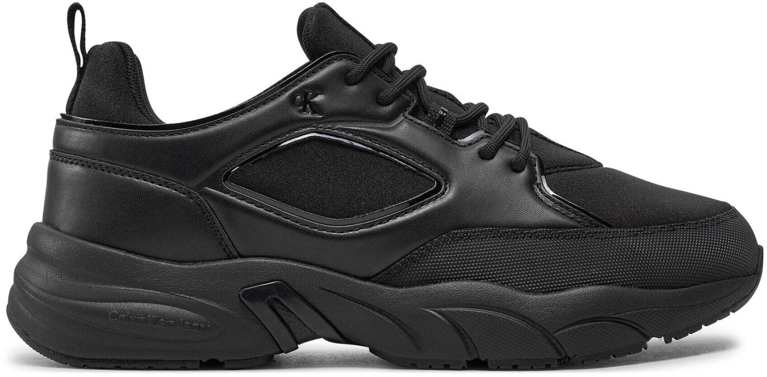 Calvin Klein Retro Tennis Low Laceup Mtl black