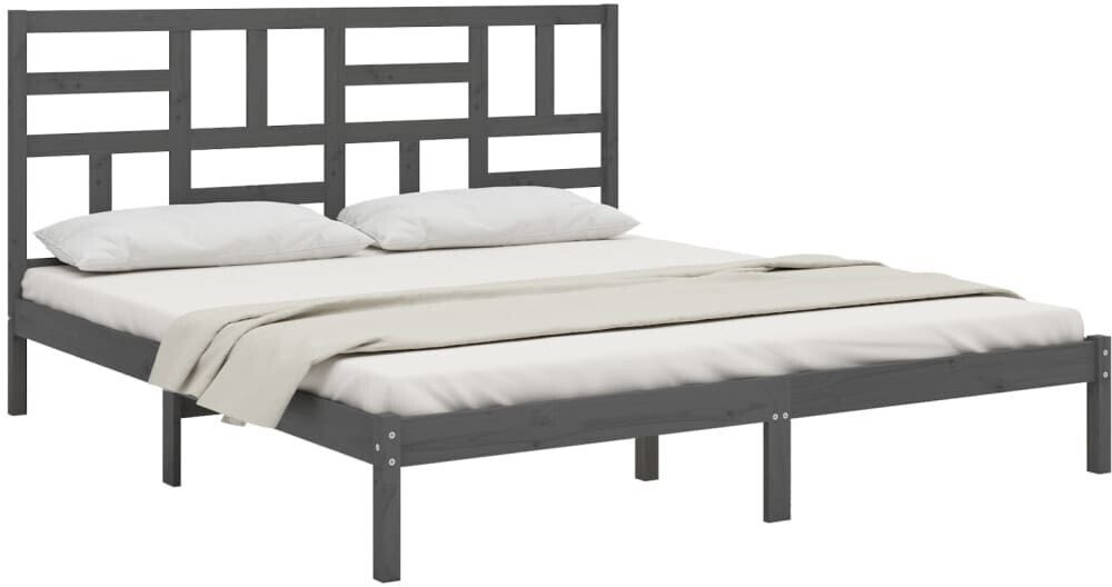 vidaXL Solid wood bed 200x200cm (3105972)