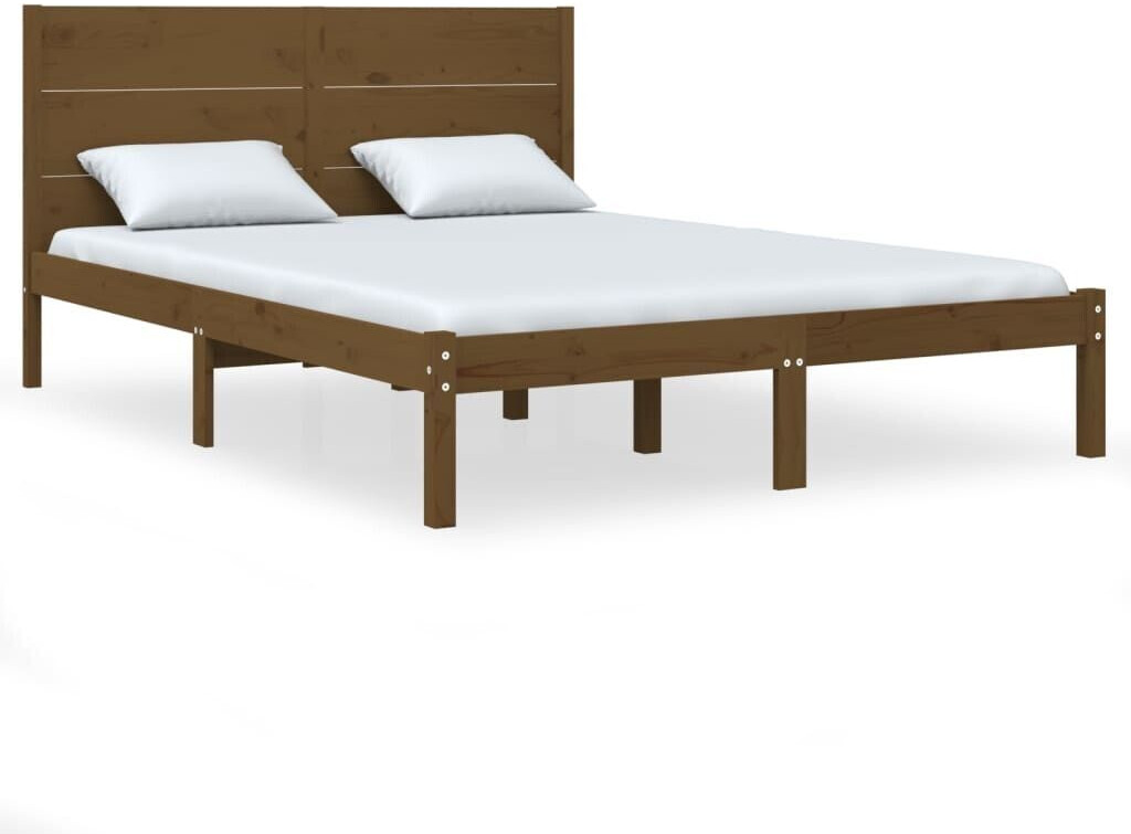 vidaXL Solid wood bed pine 120x200cm (3104151)
