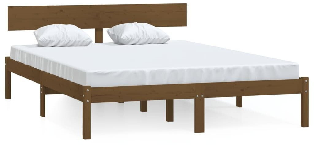 vidaXL Solid wood bed pine 120x200cm (810145)