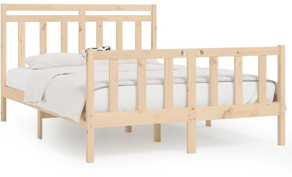 vidaXL Solid wood bed pine 140x200cm (3107028)
