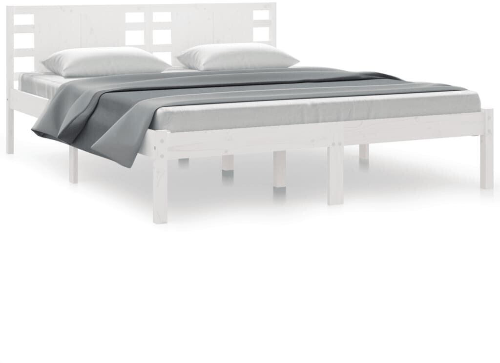 vidaXL Solid wood bed pine 160x200cm (3104229)
