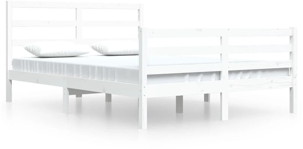 vidaXL Solid wood bed pine 160x200cm (3105017)
