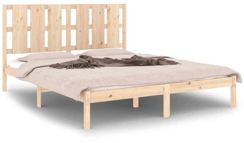vidaXL Solid wood bed pine 160x200cm (3105610)