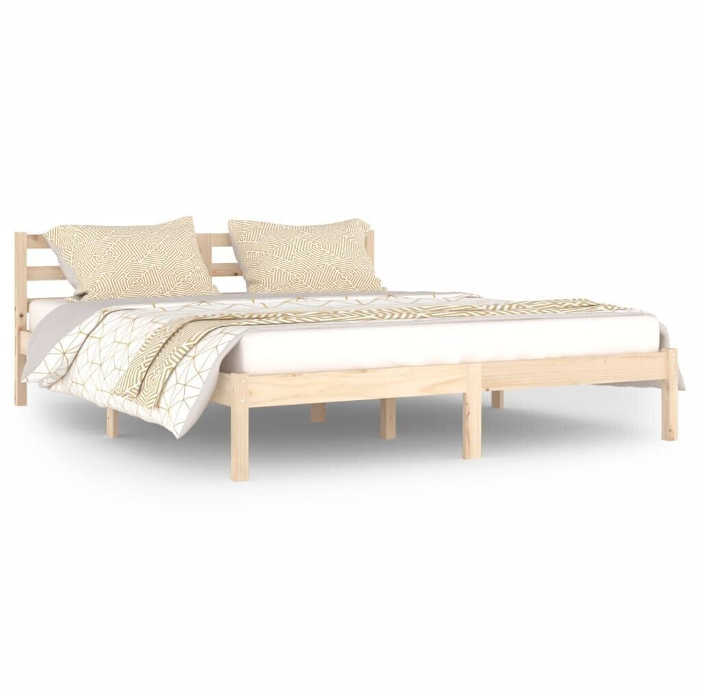 vidaXL Solid wood bed pine 160x200cm (810440)