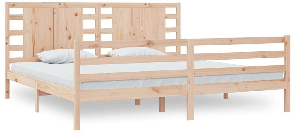 vidaXL Solid wood bed pine 200x200cm (3104303)