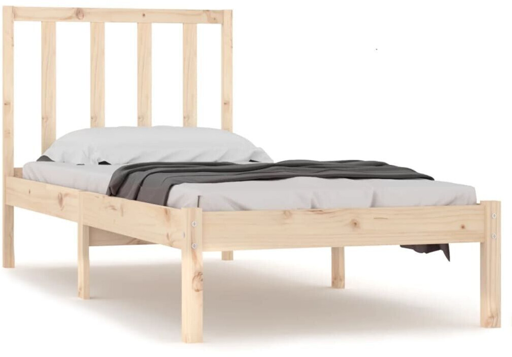 vidaXL Solid wood bed pine 90x190cm (3105101)