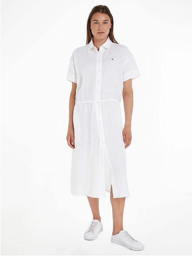 Tommy Hilfiger Relaxed fit short-sleeved linen shirt dress