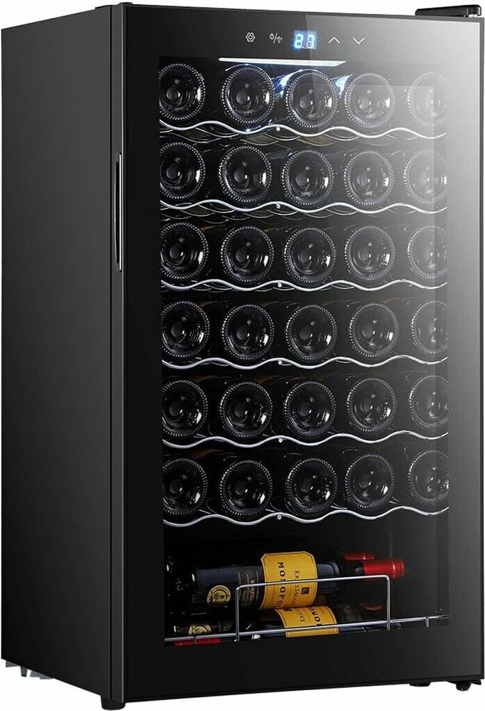 Cecotec Vinoteca Bolero Grandsommelier 34030 – 34 Flaschen, 80 Liter, Kompressorkühlung, 5–18 °C, Touch-Display, LED