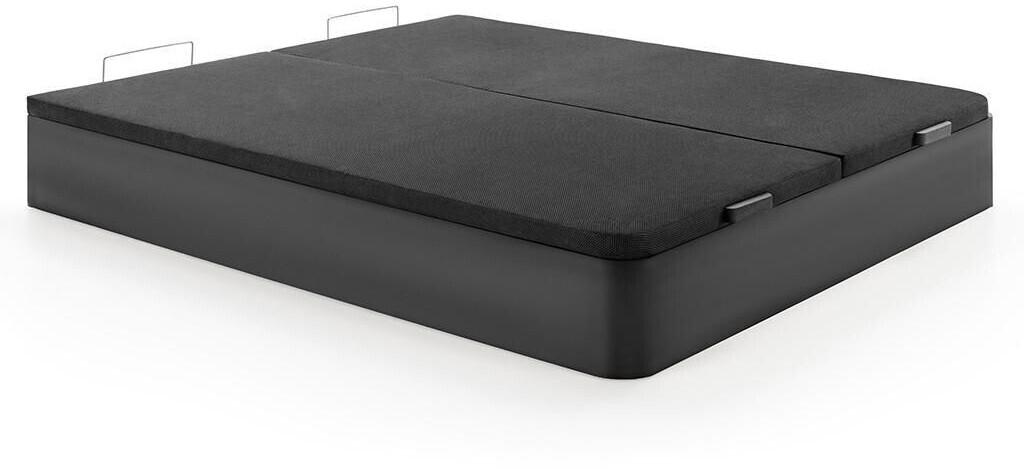 YSMÉE Bed frame with bed box 180x190cm matt black
