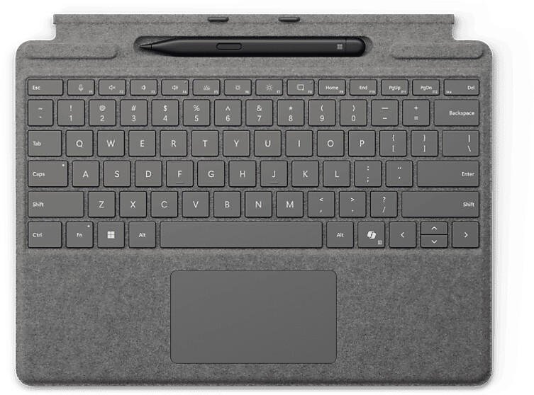 Microsoft Surface Pro Keyboard with Slim Pen Platinium (ES)