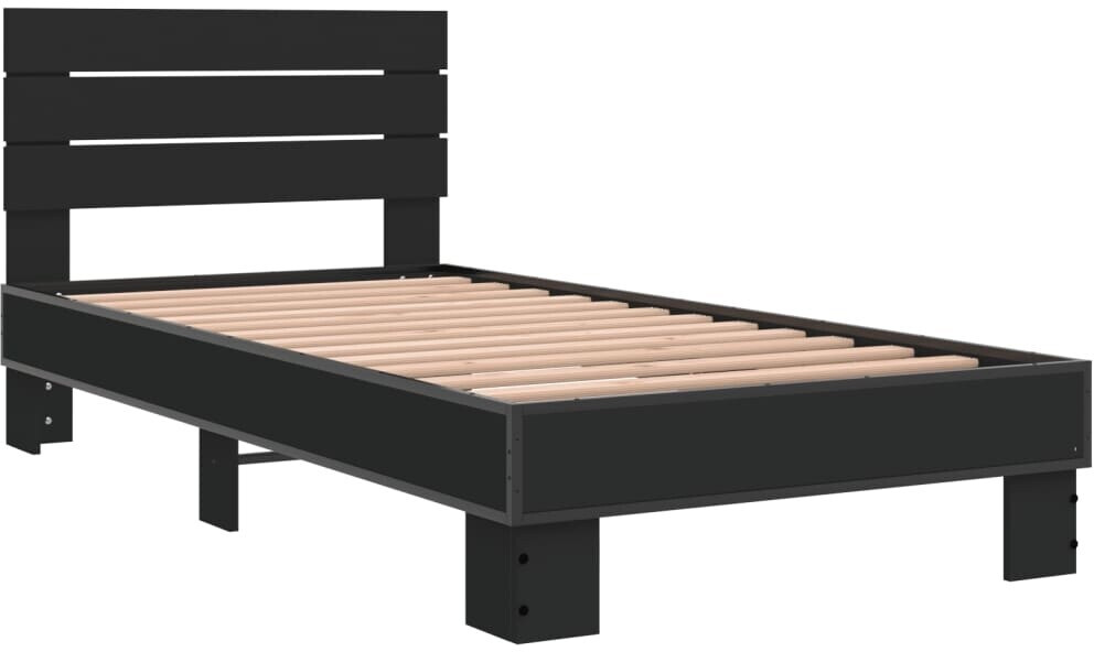 vidaXL Bed frame made of wood material metal 135x190cm (3280166)