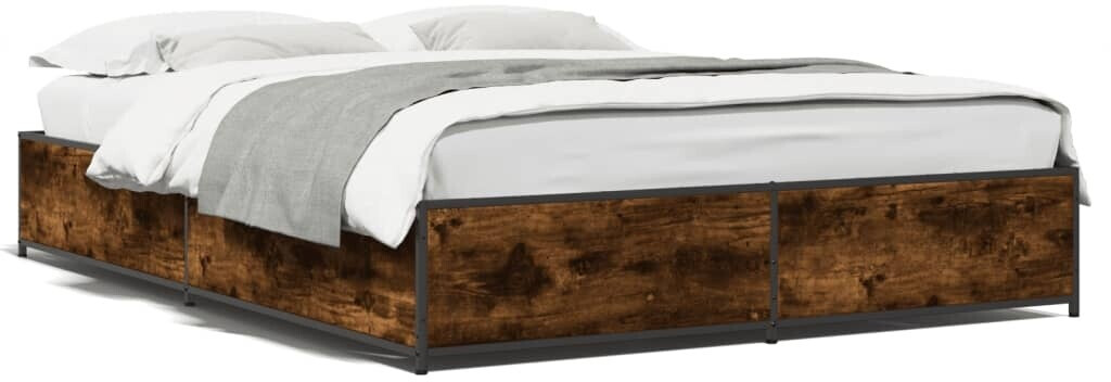 vidaXL Bed frame made of wood material metal 150x200cm (3279839)