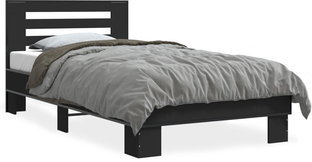 vidaXL Bed frame made of wood material metal 90x190cm (846084)