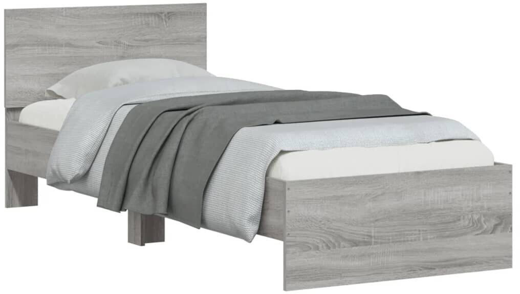 vidaXL Bed frame with headboard made of wood 90x190cm (838657)