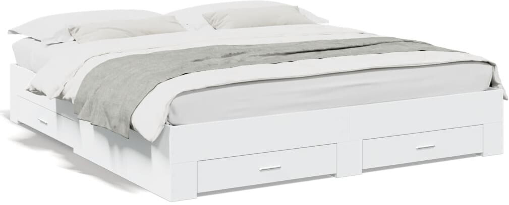 vidaXL Bed frame with drawers made of wood material 100x200cm (3280423)
