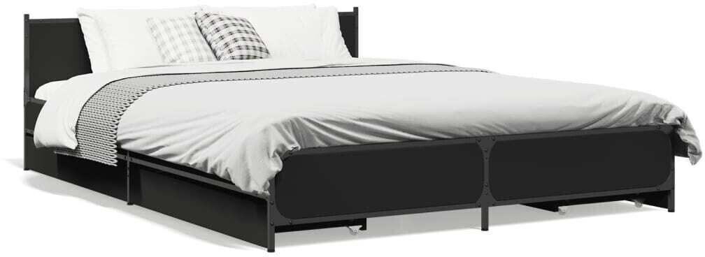 vidaXL Bed frame with drawers made of wood 140x190cm (3279942)