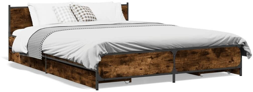vidaXL Bed frame with drawers made of wood material 140x190cm (3279944)