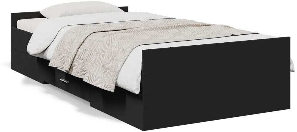 vidaXL Bed frame with drawers made of wood material 75x190cm (3280350)