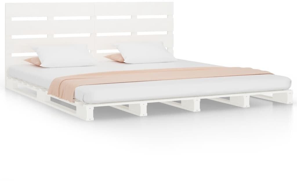 vidaXL Solid wood bed pine 120x200cm (3120128)