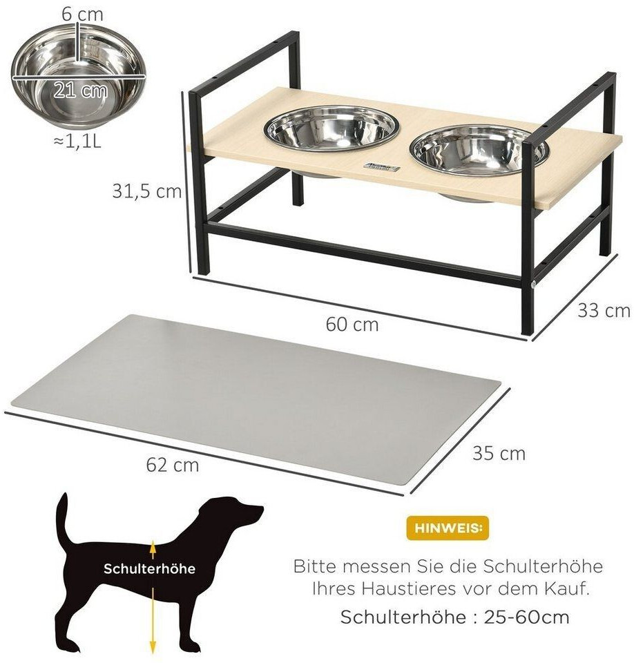 Pawhut Gamelle double pour chat Pawhut Gamelle double pour chat