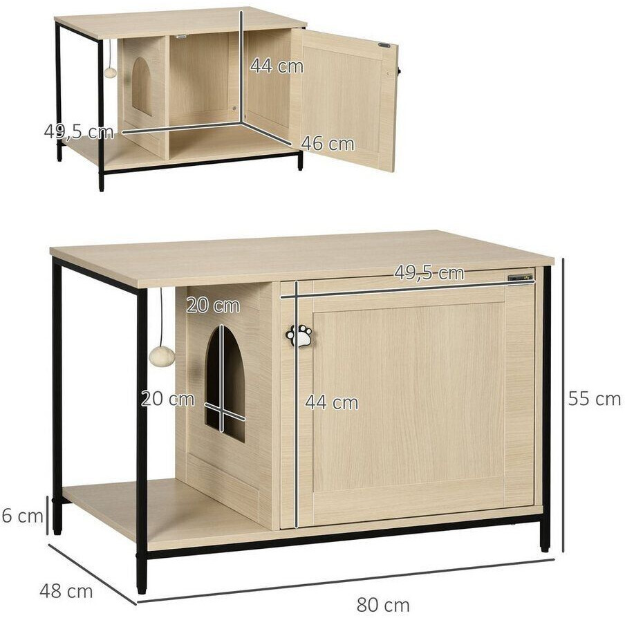 Pawhut Maison de toilette pour chat Pawhut Maison de toilette pour chat
