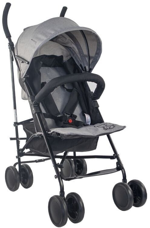 Mobiclinic Elefant Folding Stroller with Reclining Backrest grey
