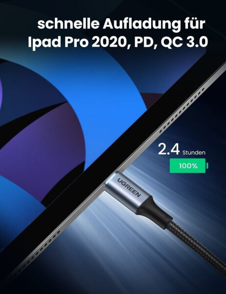 Ugreen 100W USB-C auf USB-C Ladekable (Nylon) 3m, Bild 21